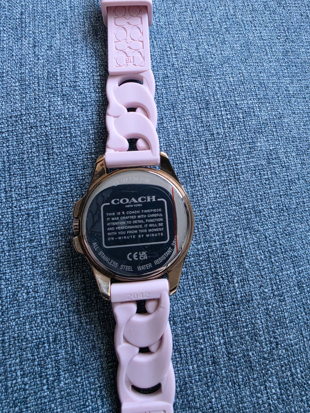 Coach Women's Pink Silicone Strap Watch - Rose Gold Case - Picture 5 of 10